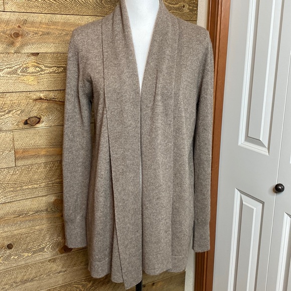 Repeat Sweaters - Repeat Cashmere Cardigan Cashmere Wool blend Taupe Size 42/ Large